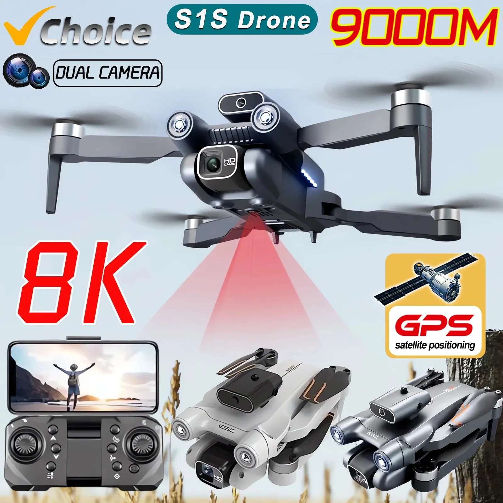 Drone Photogrammetry - Nuovo S1S 5G GPS Drone Camera