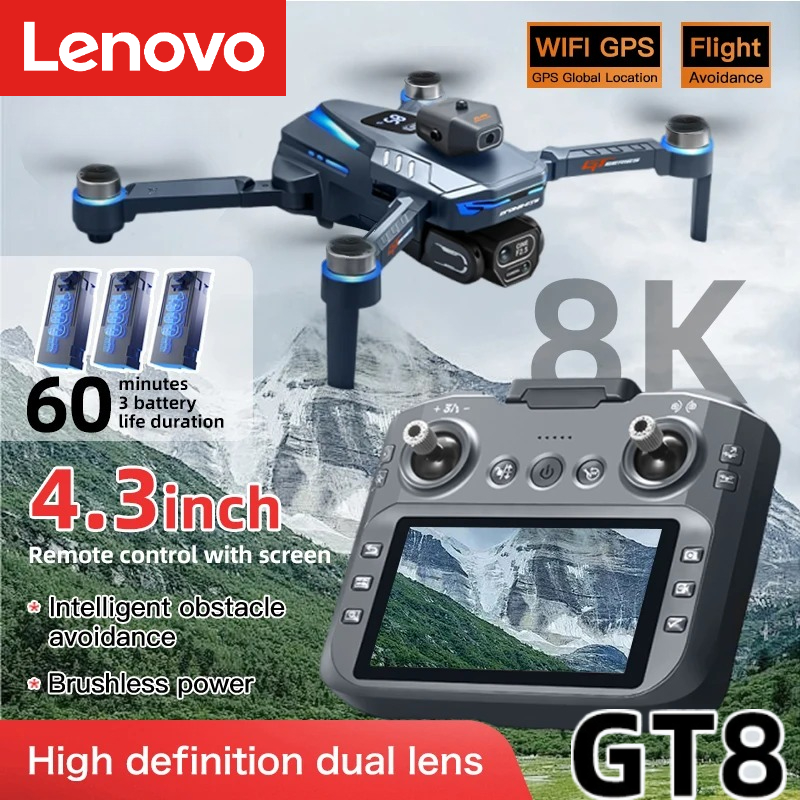 Drone Surveying - Drone Lenovo GT8 8K Professionale con