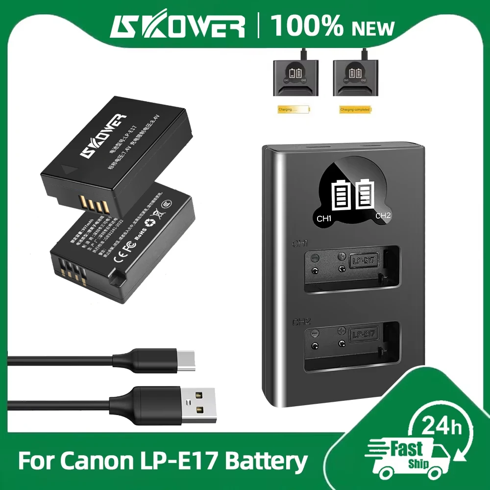 Canon Camera Eos R8 - Batteria LP-E17 per Fotocamere Canon EOS