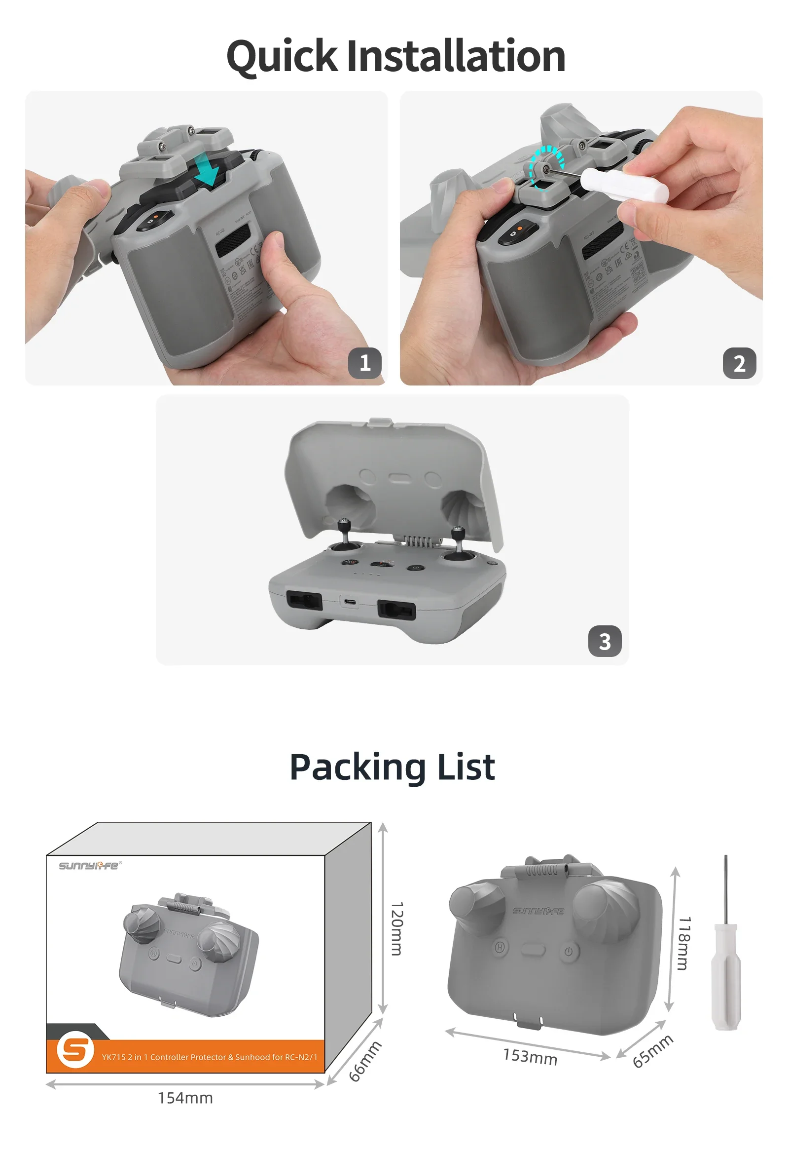 2 in 1 Controller Protector Su - Dji Drone Mini 3 recensione e prezzo