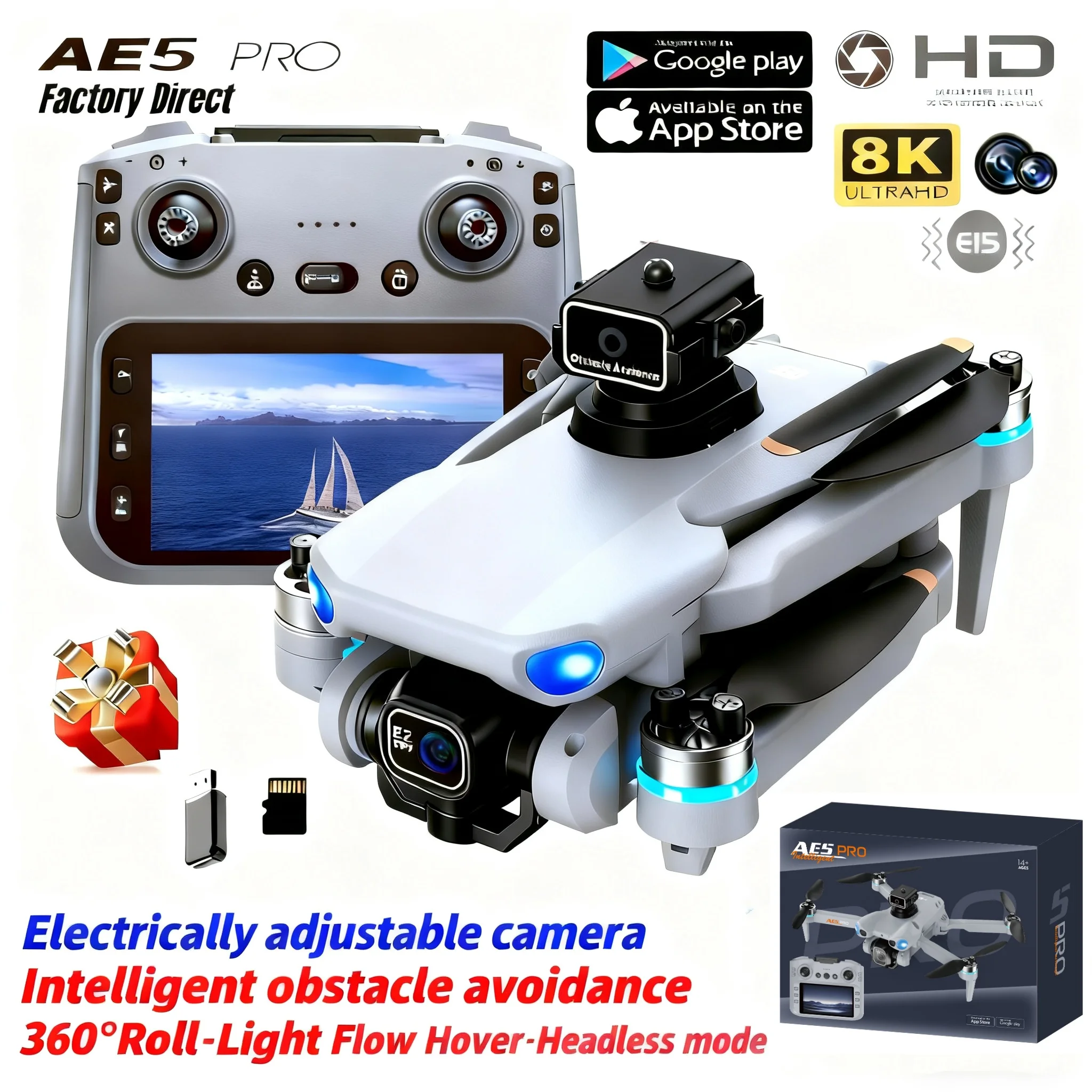 Drone AE5 Pro 8K HD con Scherm - Drone Video Production recensione e prezzo